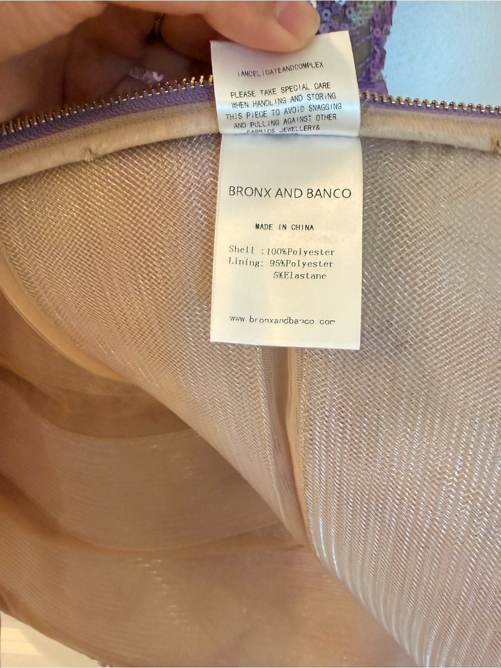 NWOT BRONX AND BANCO Deirdre Lilac Multi Lavender Floral Halter Mini Dress - Picture 12 of 13